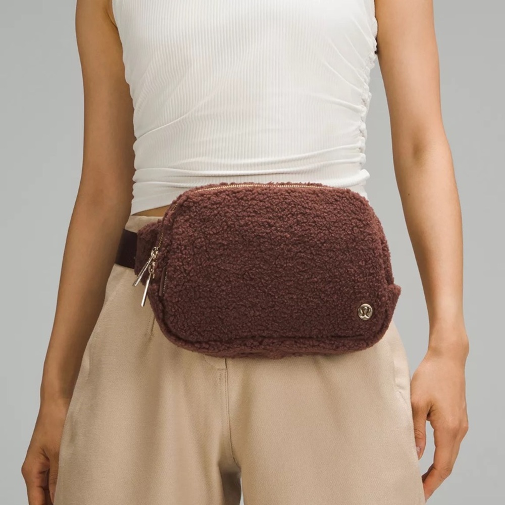 lululemon athletica Brown Fleece Belt Bag